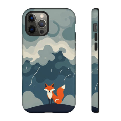 iPhone 12 Pro / Glossy Phone Case - Stormy Fox Design Phone Case