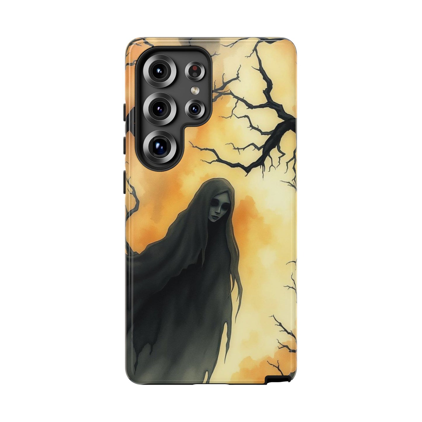 Samsung Galaxy S25 Ultra / Glossy Phone Case - Watercolour Gothic Deathly Woman Phone Case