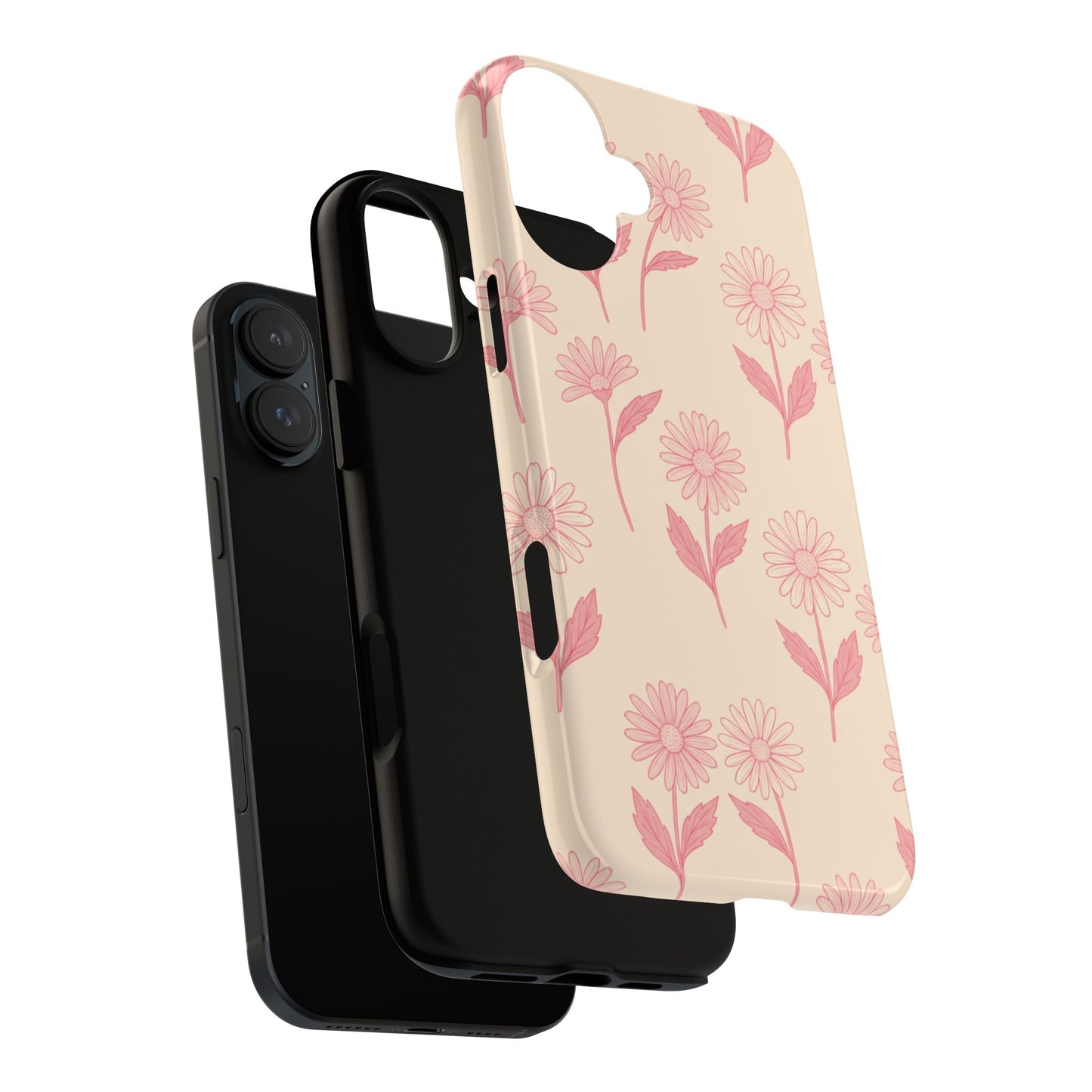 Pretty Pink Daisy Pattern Phone Case