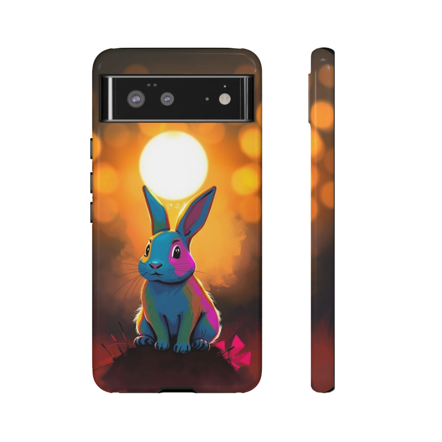 Google Pixel 6 / Glossy Phone Case - Pop Art Rabbit Design Phone Case