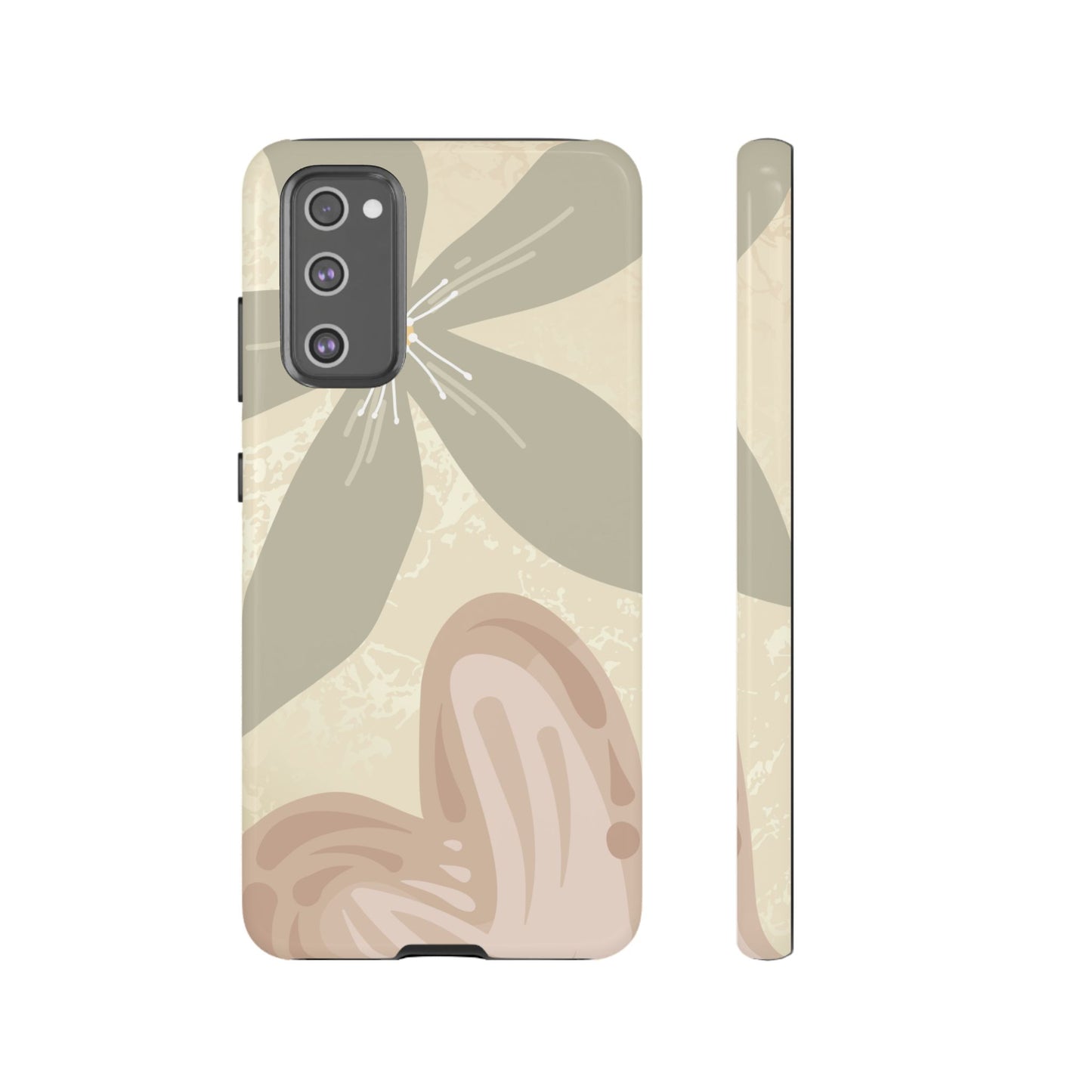 Samsung Galaxy S20 FE / Glossy Phone Case - ’Hibiscus Heart Pattern’ Phone Case