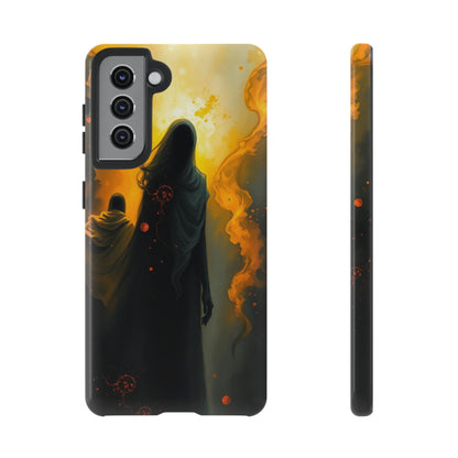 Samsung Galaxy S21 / Glossy Phone Case - Acrylic Gothic Myterious Figures Phone Case