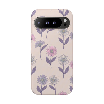 Pretty Pink & Purple Daisy Pattern Phone Case
