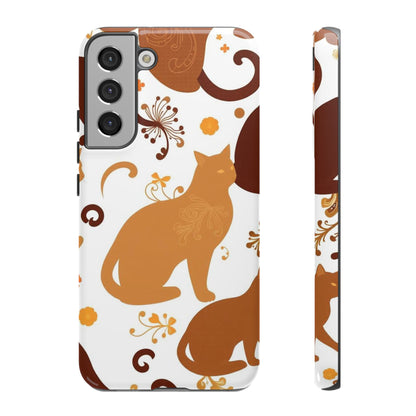 Abstract Cat Pattern Phone Case - Multicolor Phone Case - Samsung Galaxy S22 Plus / Glossy