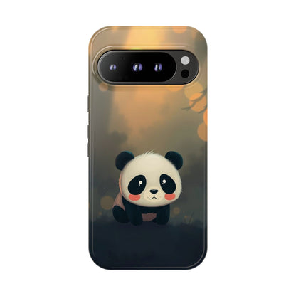 Google Pixel 9 Pro / Glossy Phone Case - Cute Gothic Panda Design Phone Case