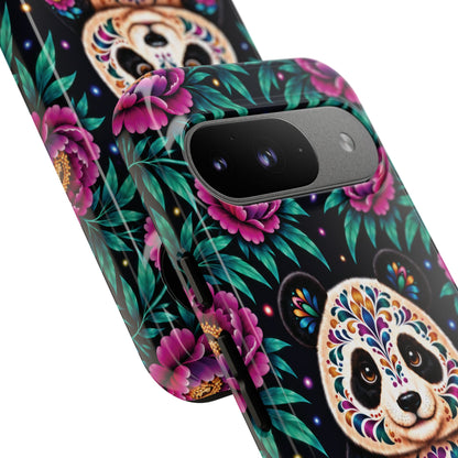 Cute Purple and Teal Calavera Panda Phone Case - Multicolor Phone Case