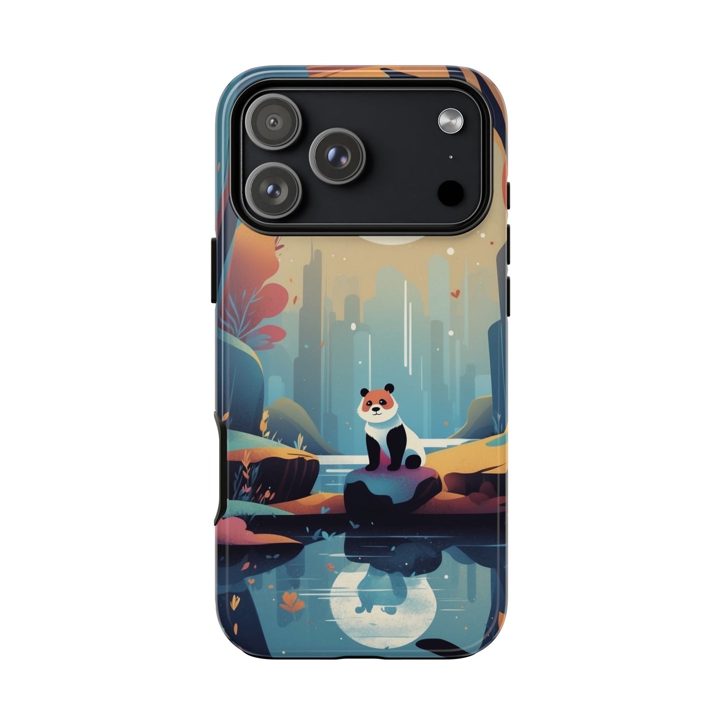 iPhone 17 Pro Max / Glossy Phone Case - Stylised Panda Design Phone Case