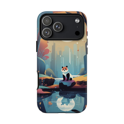 iPhone 17 Pro Max / Glossy Phone Case - Stylised Panda Design Phone Case