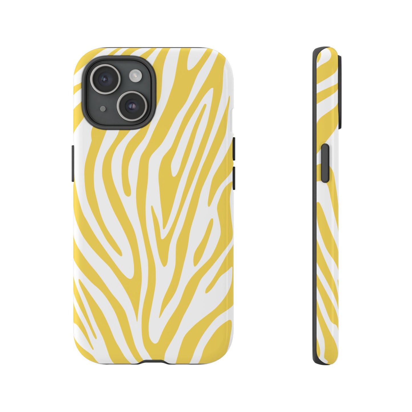 Graphic Yellow Tiger Print Phone Case