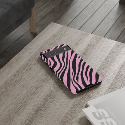 Modern Blush Zebra Print Phone Case