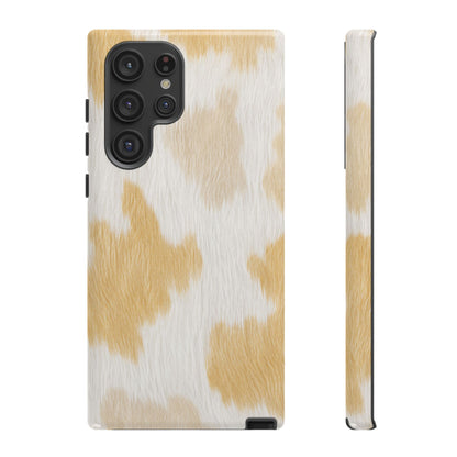 Golden Honey Cow Print Phone Case