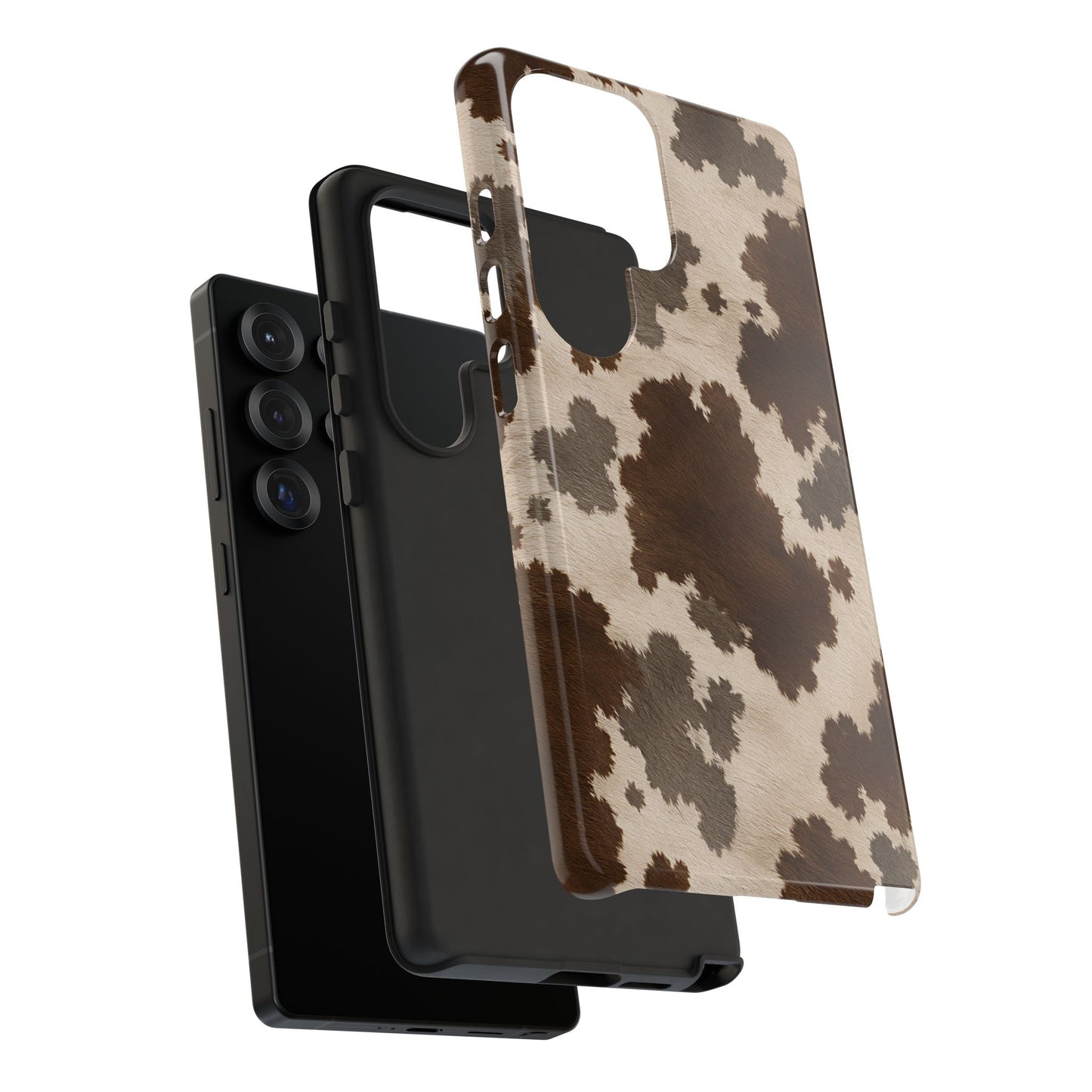 Stylish Mocha Cow Print Phone Case
