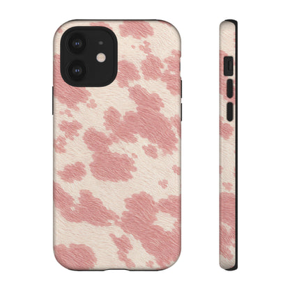 Pretty Blush Cow Print Phone Case
