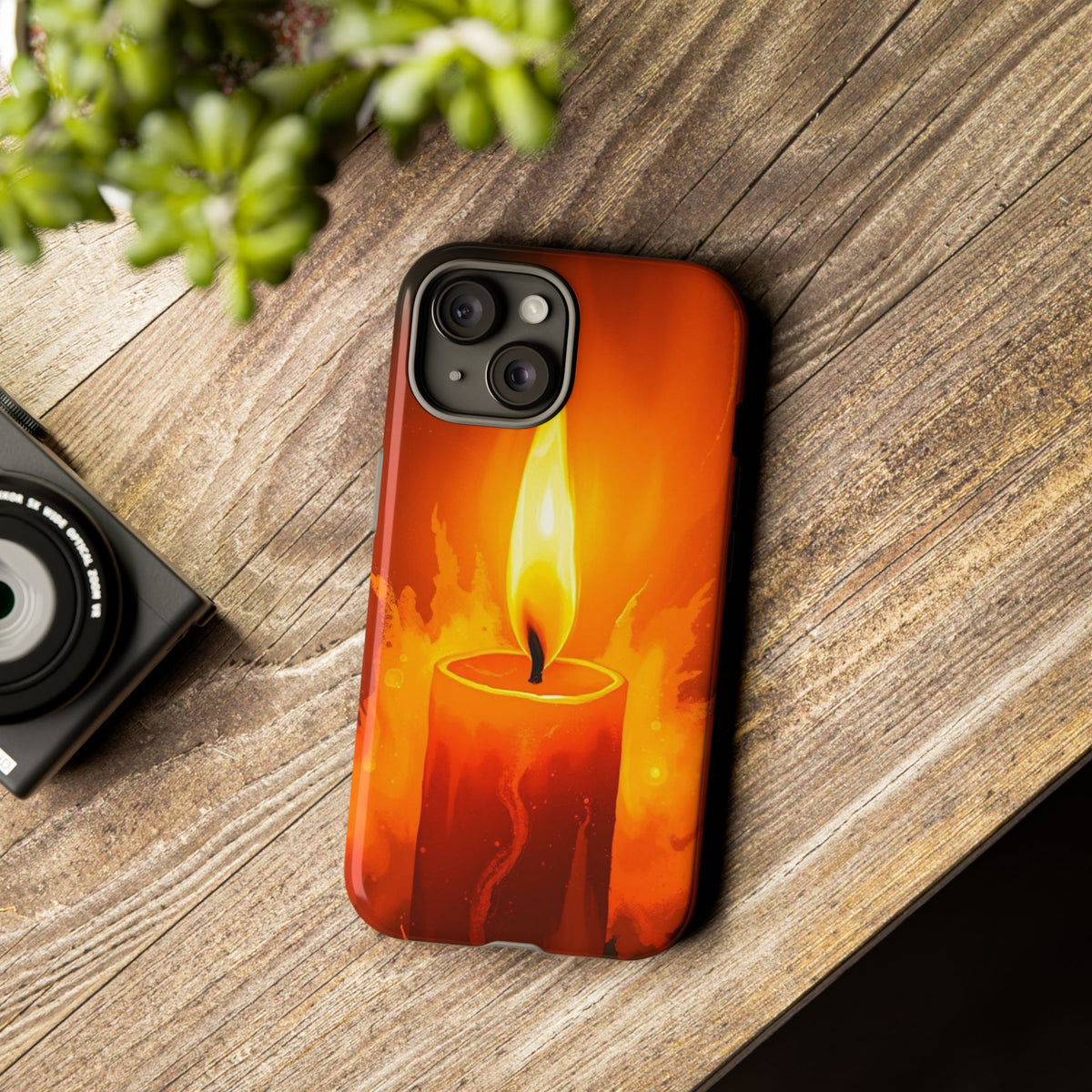 Red Candle Phone Case - Multicolor Phone Case