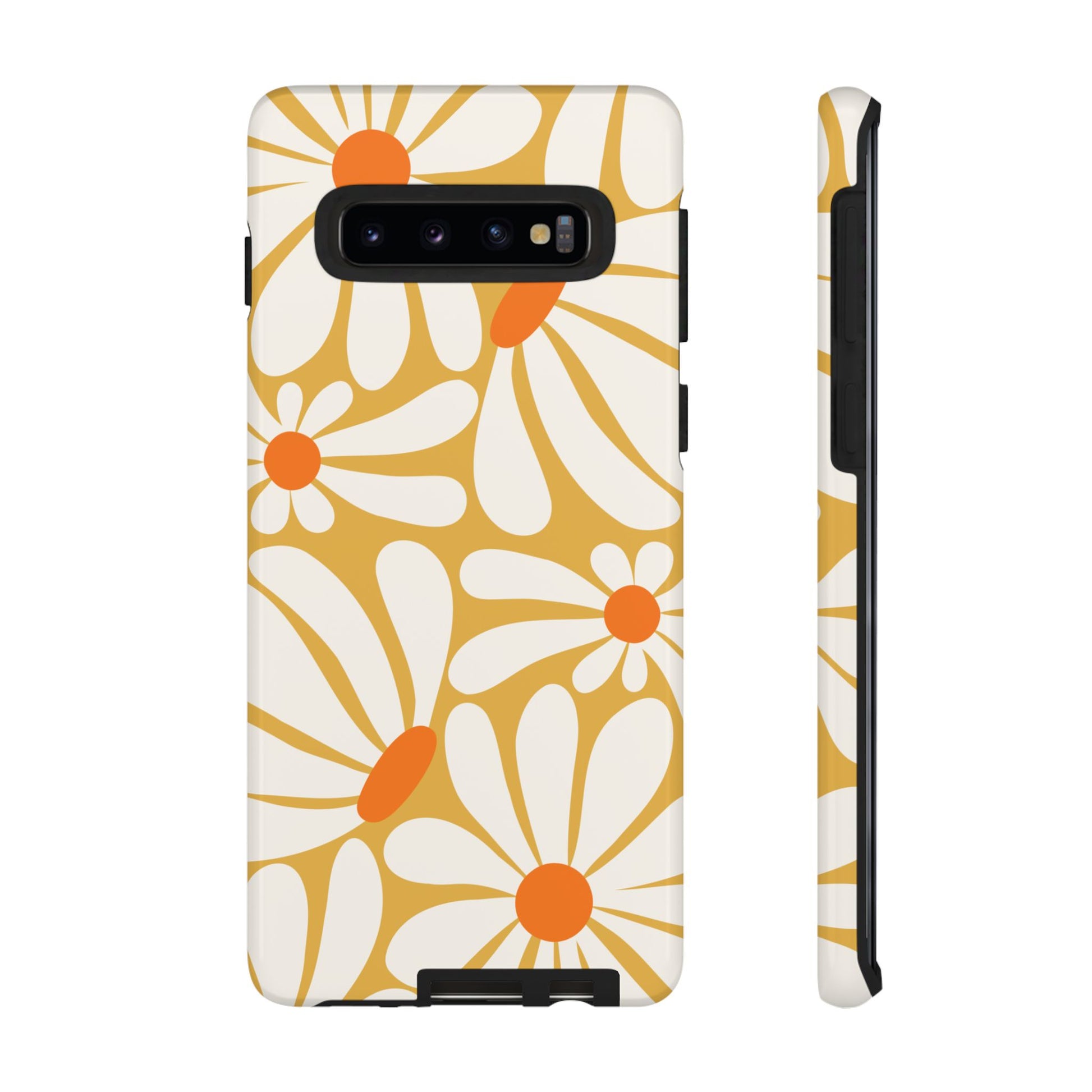 Phone Case - Retro Yellow Daisy Pattern Phone Case