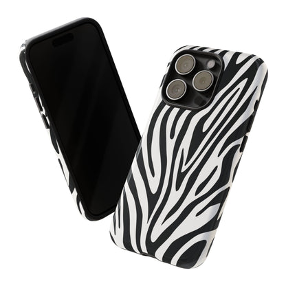 Classic Monochrome Tiger Print Phone Case