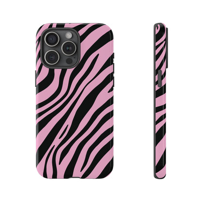 Modern Blush Zebra Print Phone Case