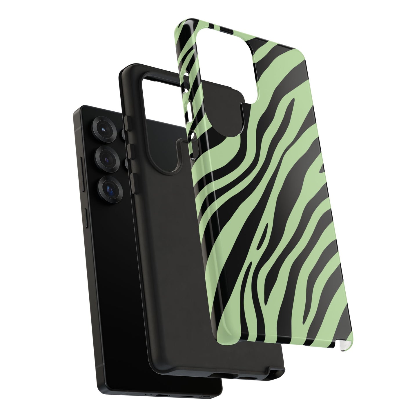 Modern Mint Zebra Print Phone Case