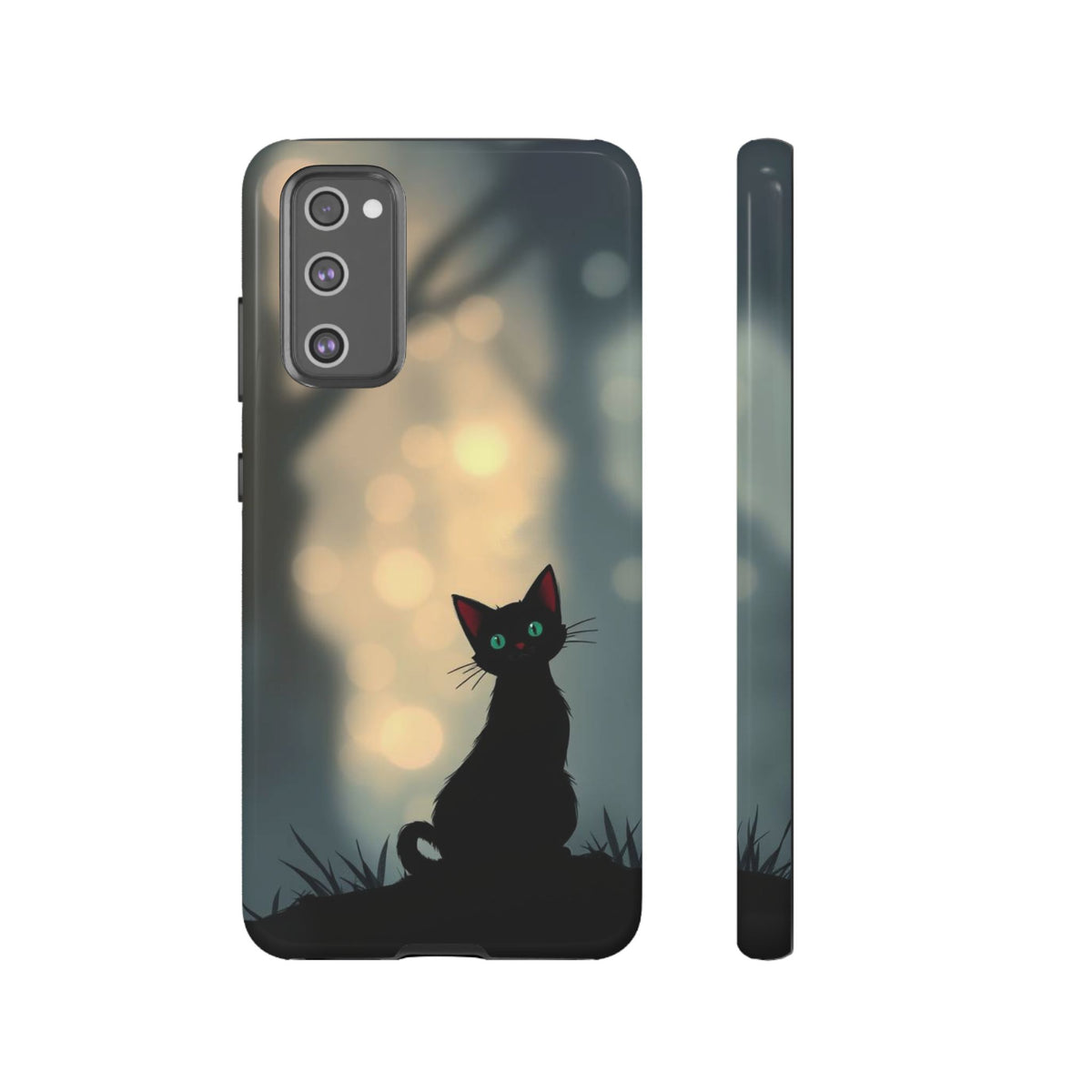 Gothic Cat Design Phone Case - Multicolor Phone Case - Samsung Galaxy S20 FE / Glossy