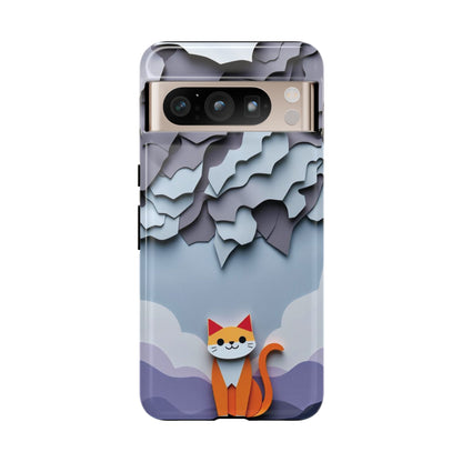 Papier-mâché Cat Design Phone Case