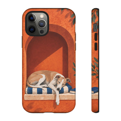 Whippet Siesta Nook Phone Case - Multicolor Phone Case - iPhone 12 Pro / Glossy