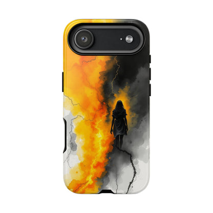iPhone 17 Air / Glossy Phone Case - Watercolour Gothic Silhouette of a Woman Phone Case