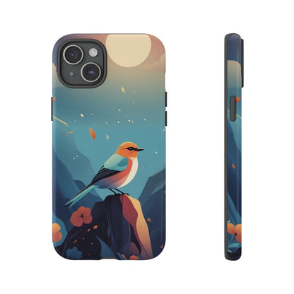 Stylised Bird Design Phone Case - Multicolor Phone Case - iPhone 15 Plus / Glossy