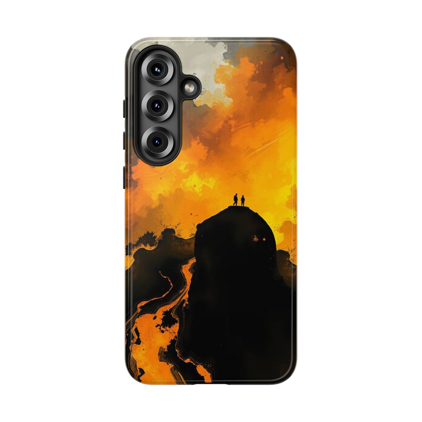 Samsung Galaxy S25 Plus / Glossy Phone Case - Gothic Watercolour Scene Phone Case