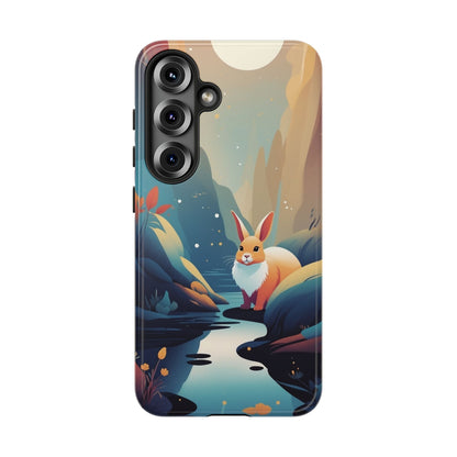 Samsung Galaxy S25 / Glossy Phone Case - Stylised Rabbit Design Phone Case