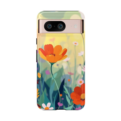 Pop Art Style Wildflower Design Phone Case - Multicolor Phone Case - Google Pixel 8 / Glossy