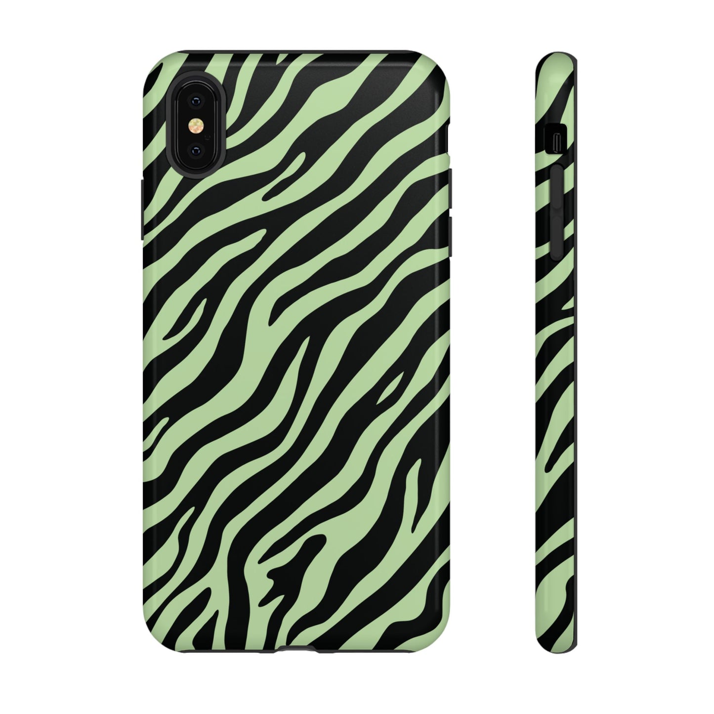 Stylish Mint Zebra Print Phone Case