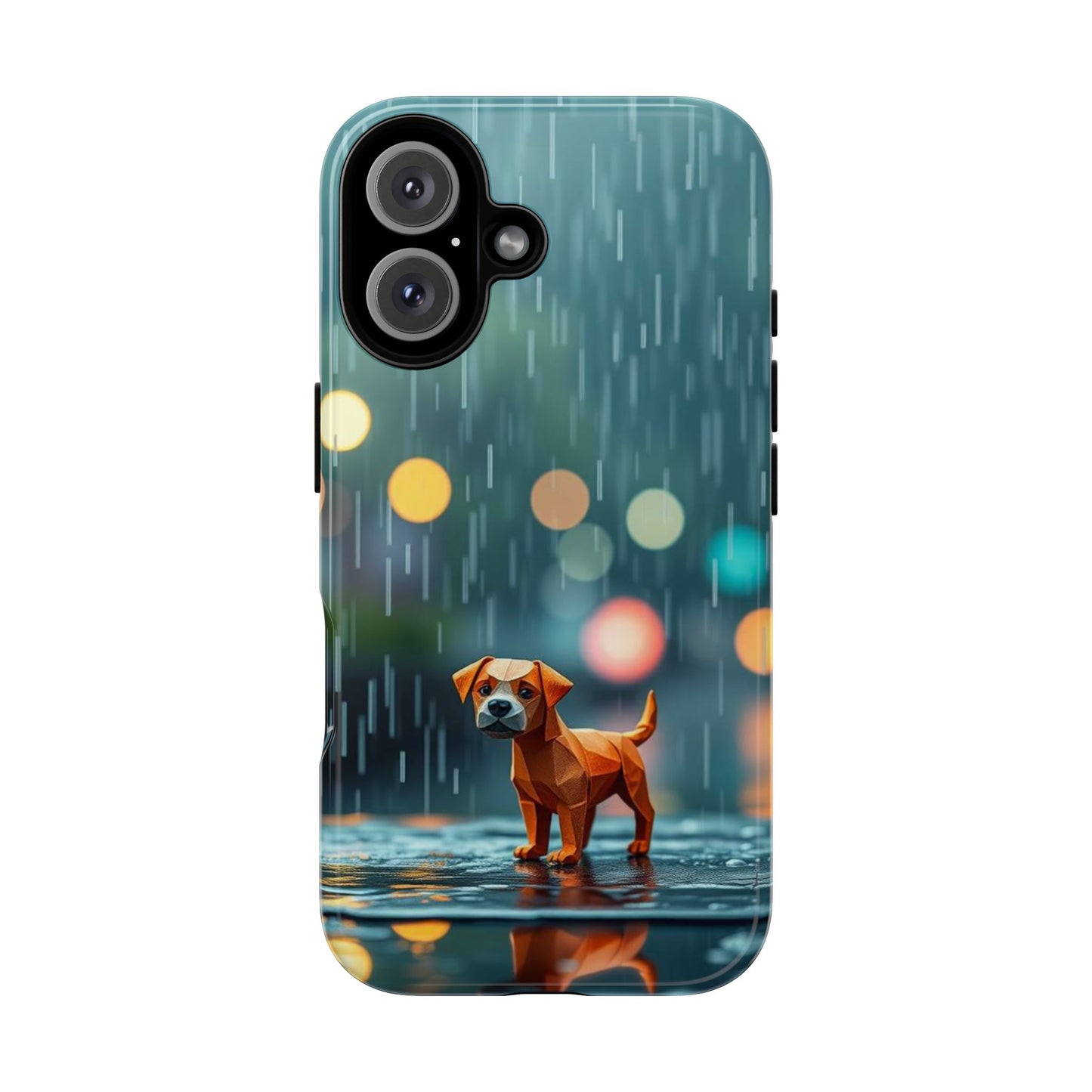 iPhone 16 / Glossy Phone Case - Origami ’Soggy Dog’ Design Phone Case