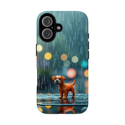 iPhone 16 / Glossy Phone Case - Origami ’Soggy Dog’ Design Phone Case