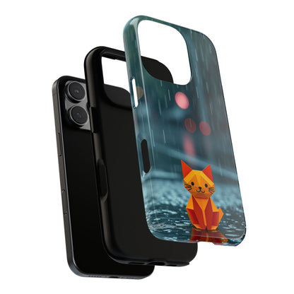 Origami 'Soggy Cat' Design Phone Case