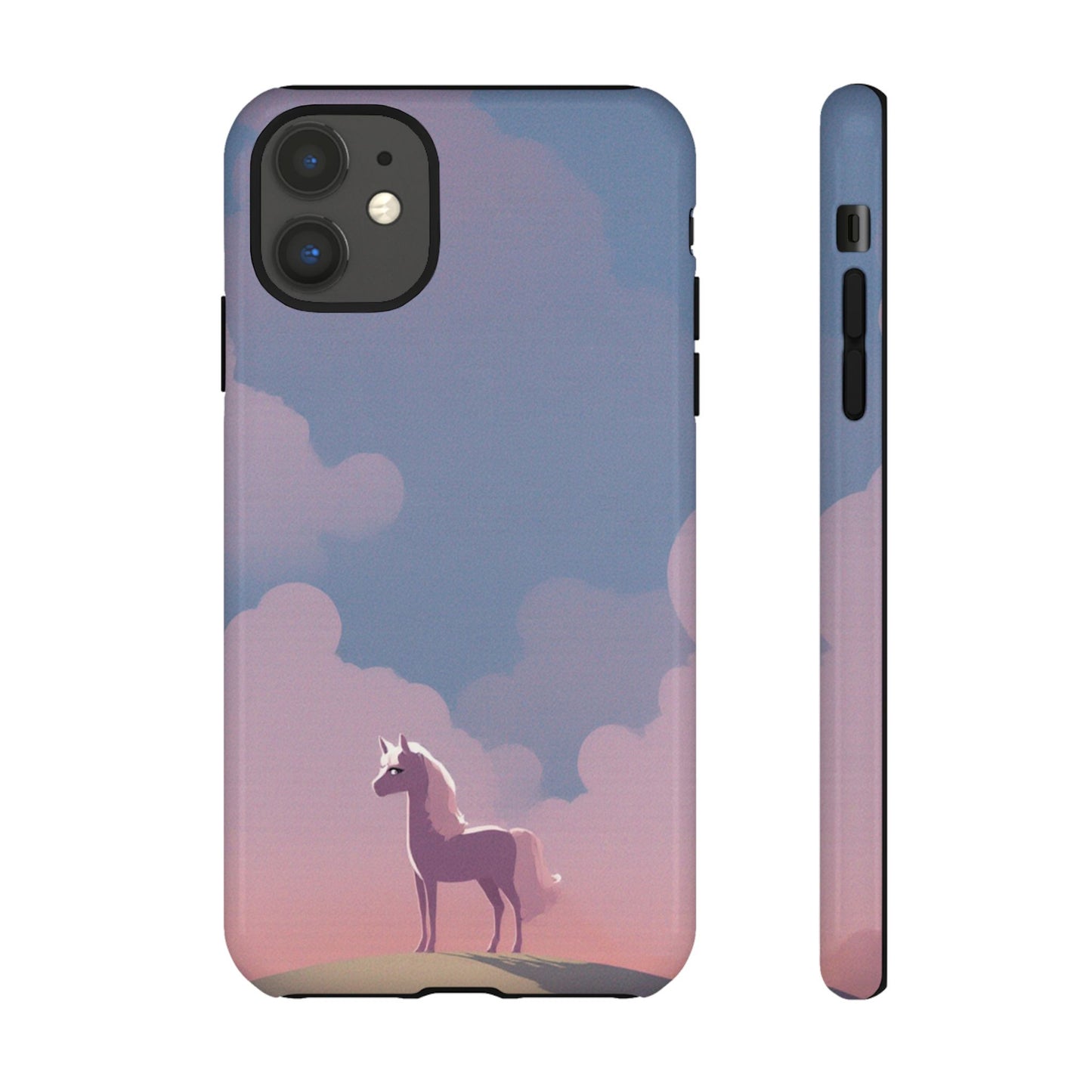 iPhone 11 / Glossy Phone Case - Pony & Cloud Design Phone Case