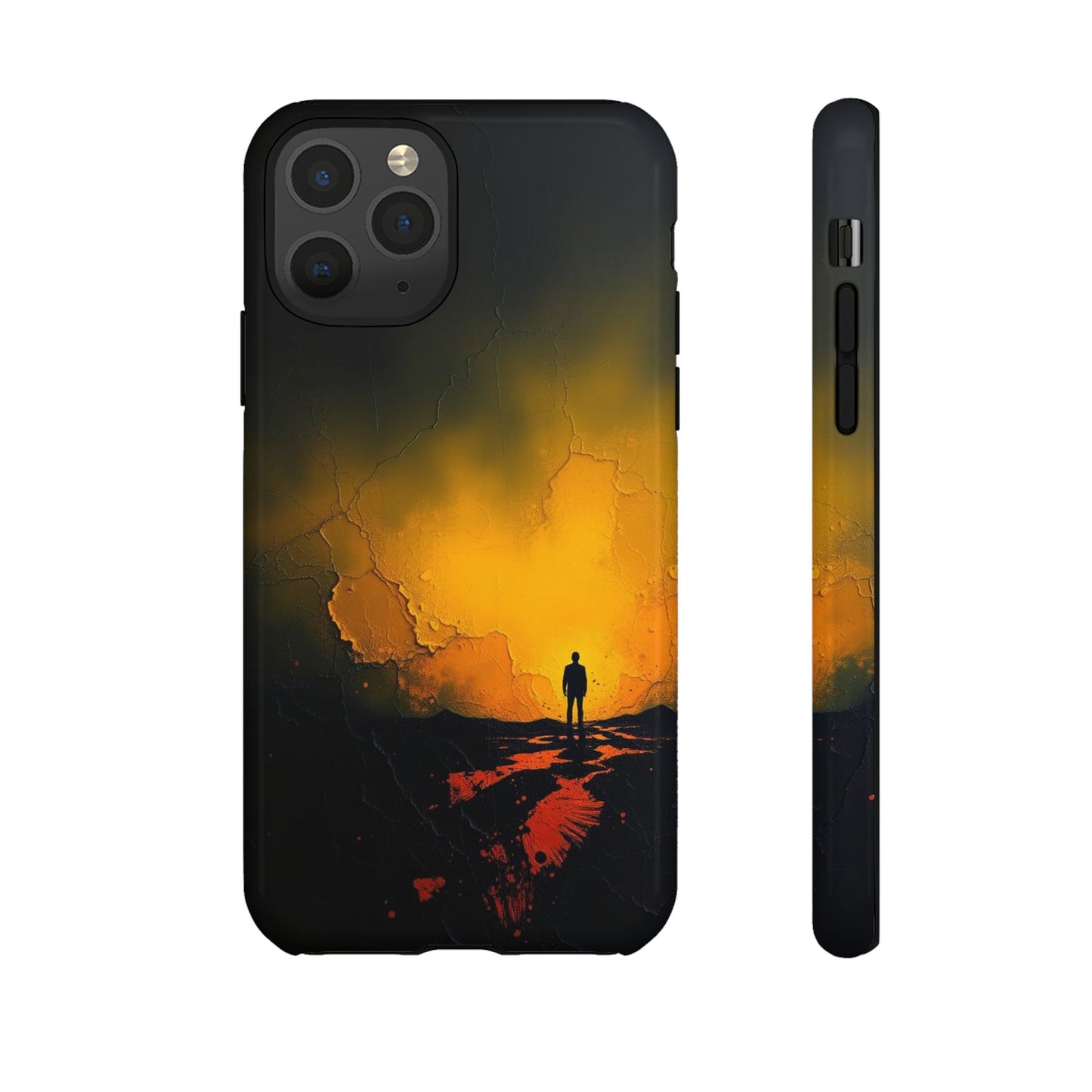 iPhone 11 Pro / Glossy Phone Case - Acrylic Mysterious Figure Phone Case