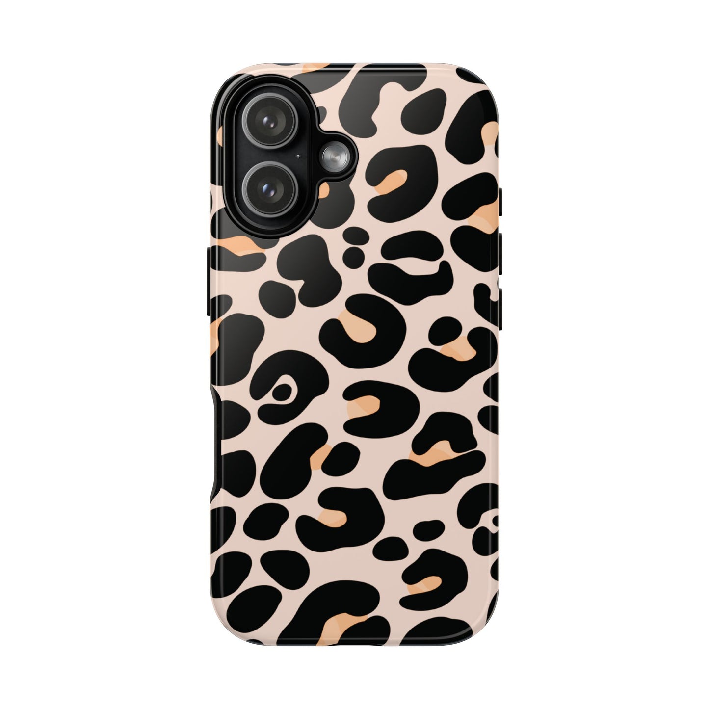 Elegant Peach Leopard Print Phone Case