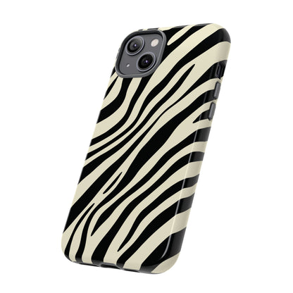 Modern Neutral Zebra Print Phone Case