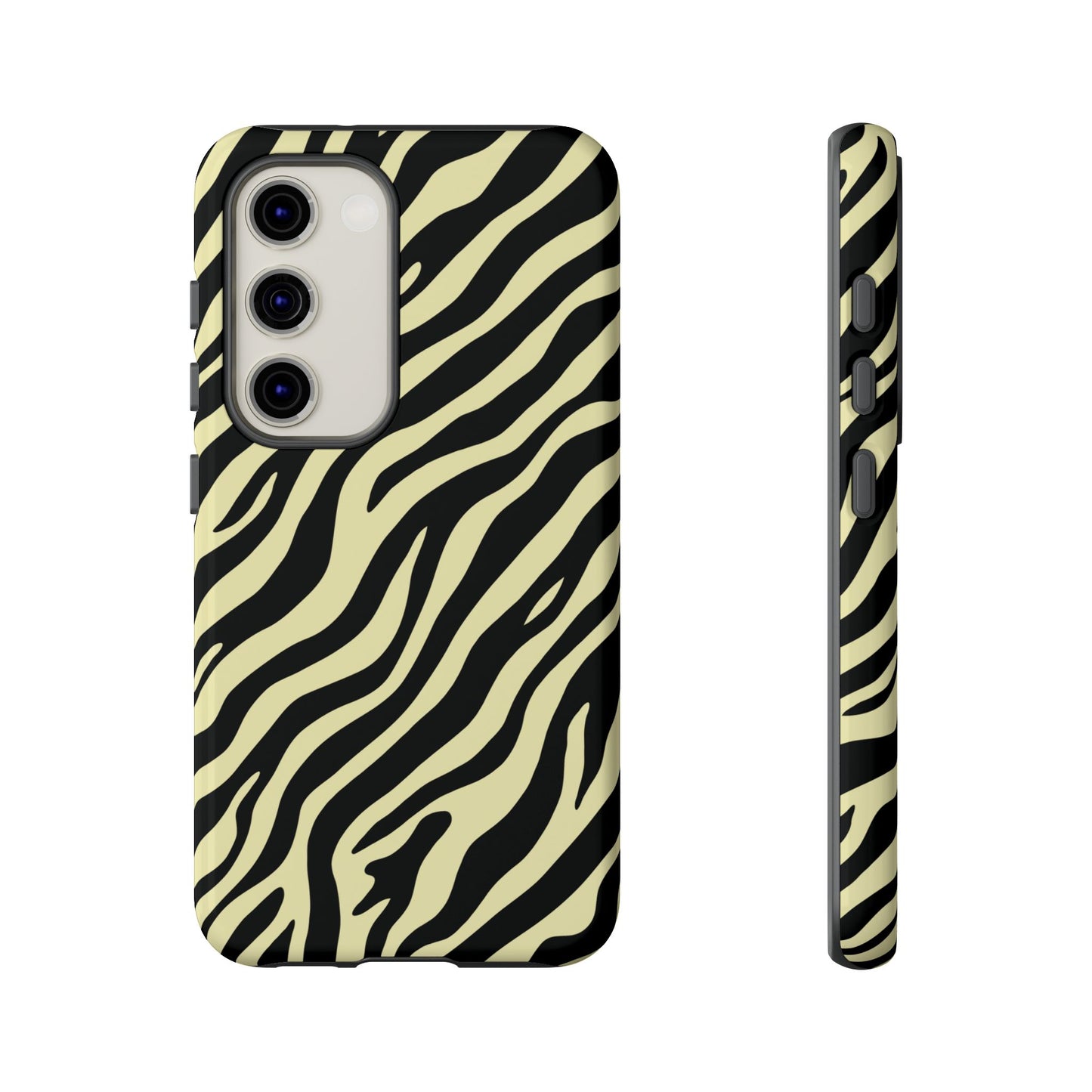 Stylish Neutral Zebra Print Phone Case