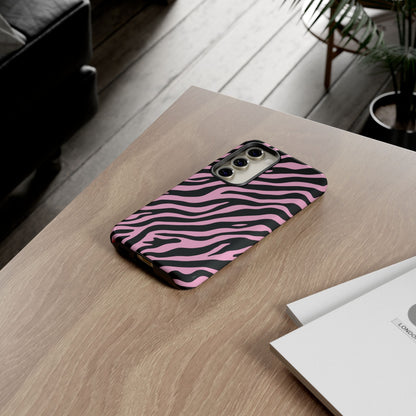 Stylish Blush Zebra Print Phone Case