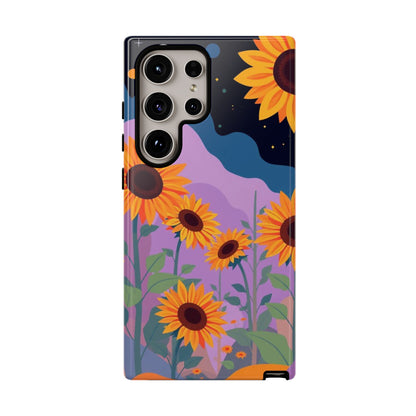 Samsung Galaxy S24 Ultra / Glossy Phone Case - Surreal Sunflower Design Phone Case