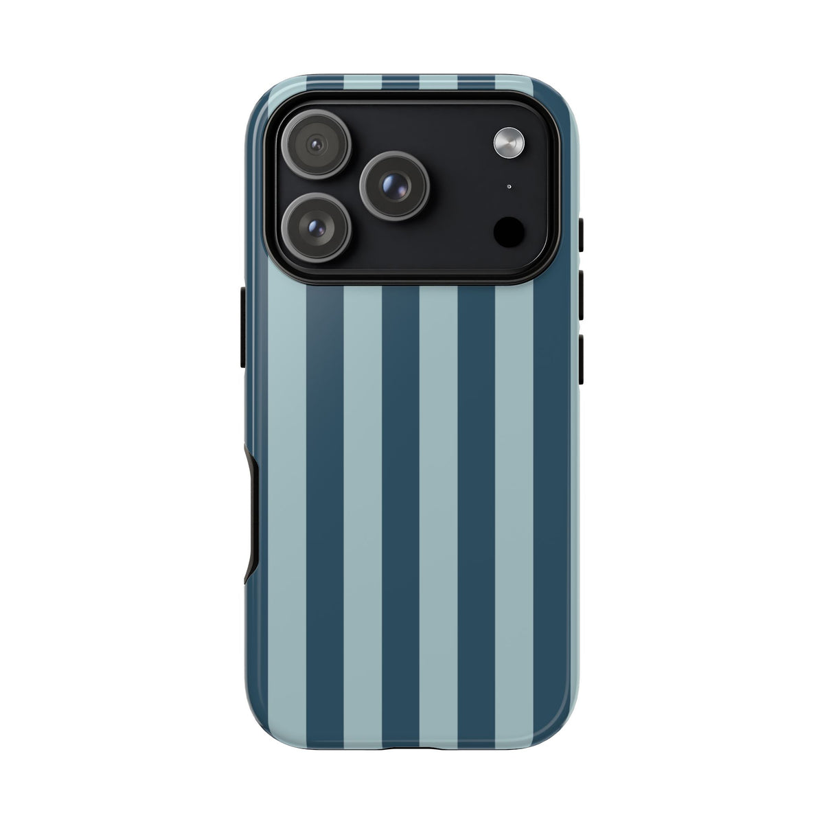 Blue Stripe Pattern Phone Case - Blue Phone Case - iPhone 18 Pro / Glossy
