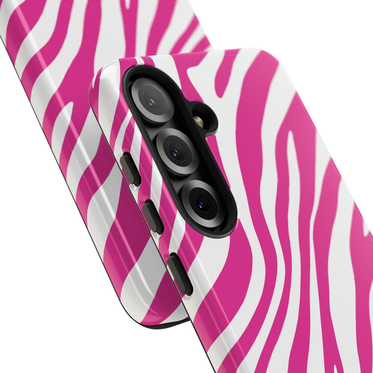 Modern Hot Pink Zebra Print Phone Case