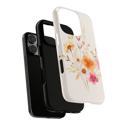 Boho Chic Watercolour Flower Pattern Phone Case