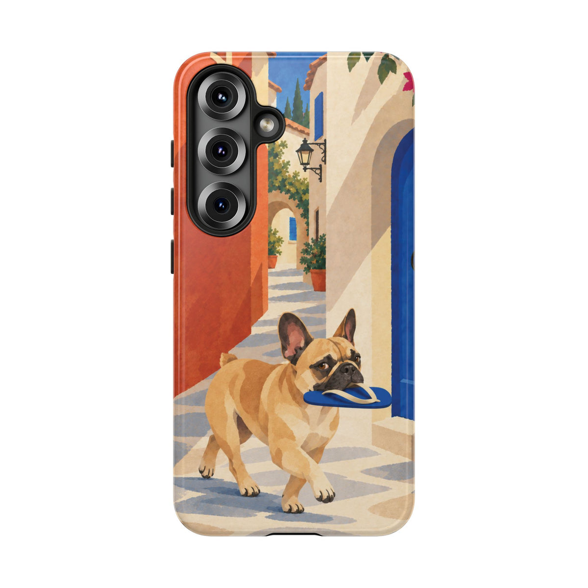French Bulldog Quiet Lane Phone Case - Multicolor Phone Case - Samsung Galaxy S25 / Glossy