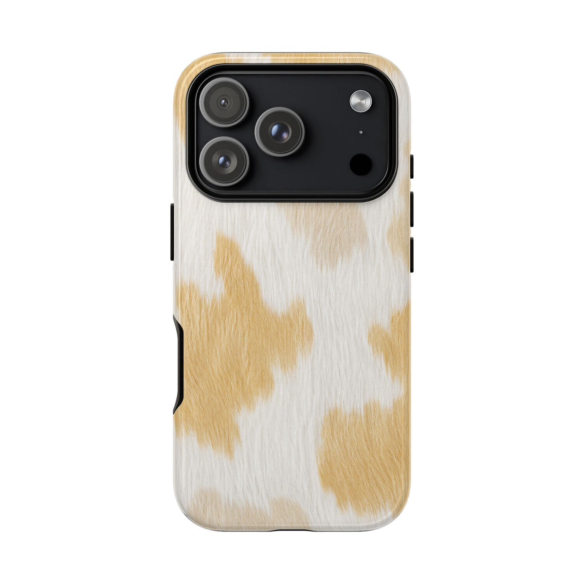 Golden Honey Cow Print Phone Case - Yellow Phone Case - iPhone 18 Pro / Glossy