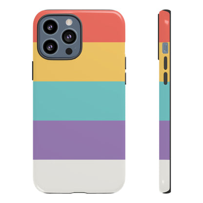 Pastel Rainbow Stripe Pattern Phone Case - Phone Case - iPhone 13 Pro Max / Glossy