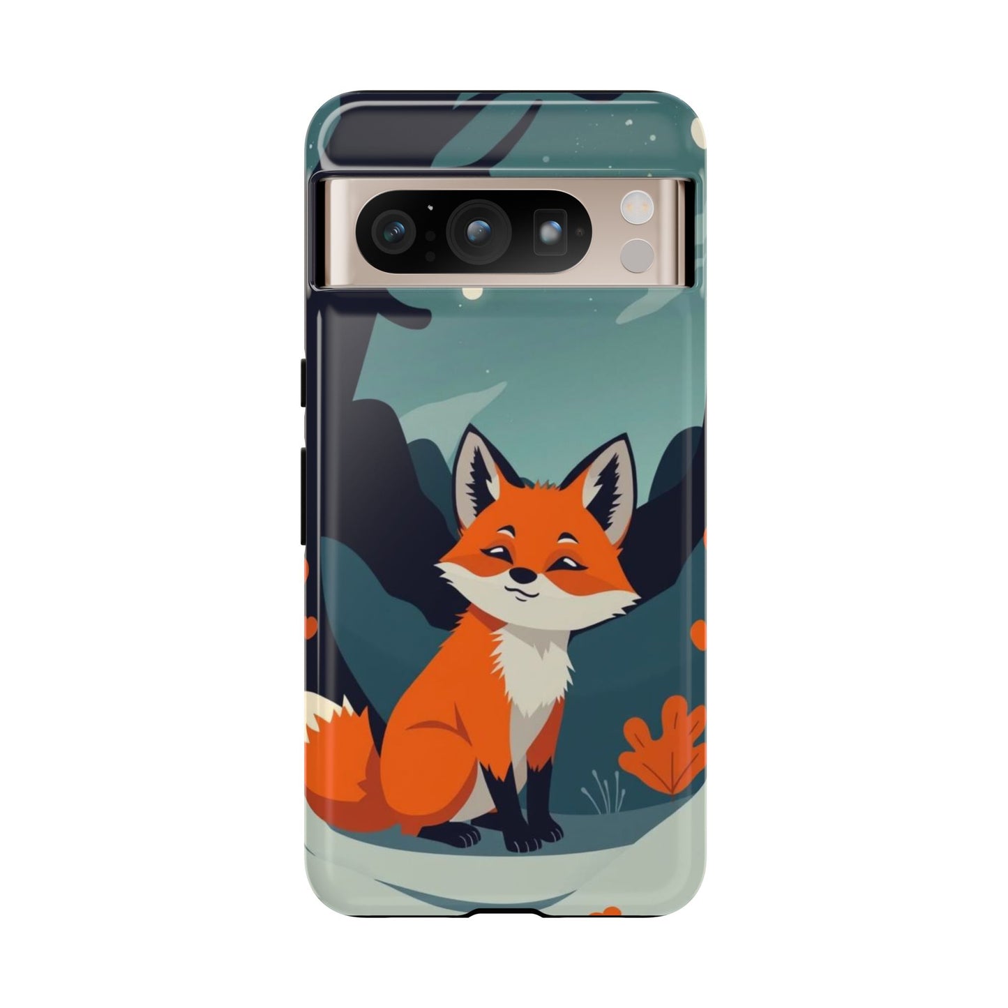 Google Pixel 8 Pro / Glossy Phone Case - Cute Fox Design Phone Case