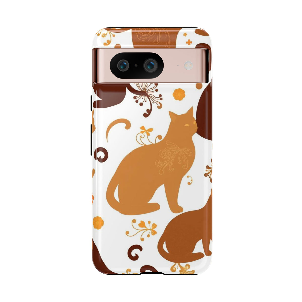 Abstract Cat Pattern Phone Case - Multicolor Phone Case - Google Pixel 8 / Glossy