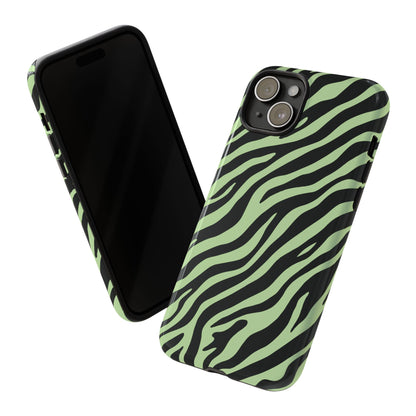 Stylish Mint Zebra Print Phone Case